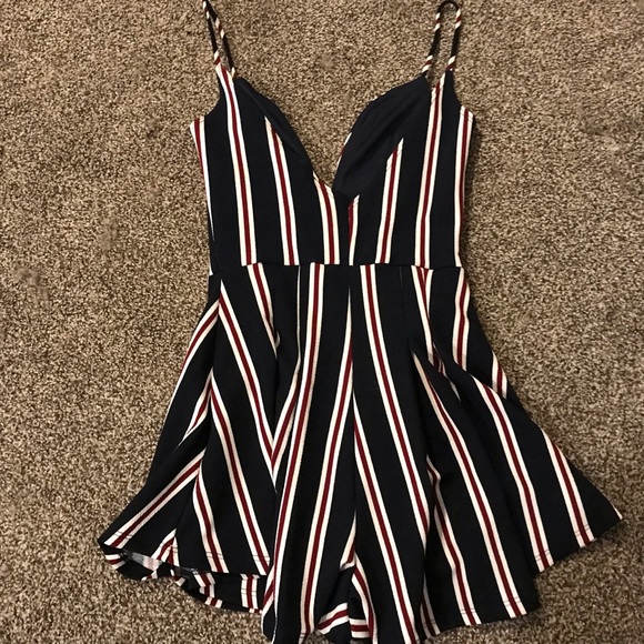 Windsor Small Striped Romper - Picture 3 of 4